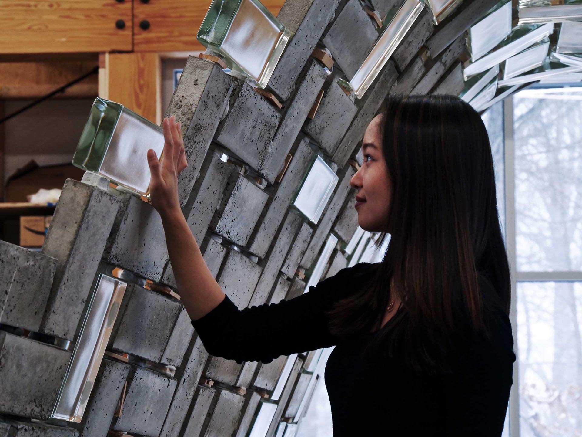 project in collaboration with Skidmore Owings & Merrill and Form Finding Lab Princeton, (with support of Glass and Transparency Research Group at TU Delft, Universidad de Alcalá, the Timbrel Vault Workshop, Global Robots, and Poesia Glass). Image credit: Shenhan Zhu