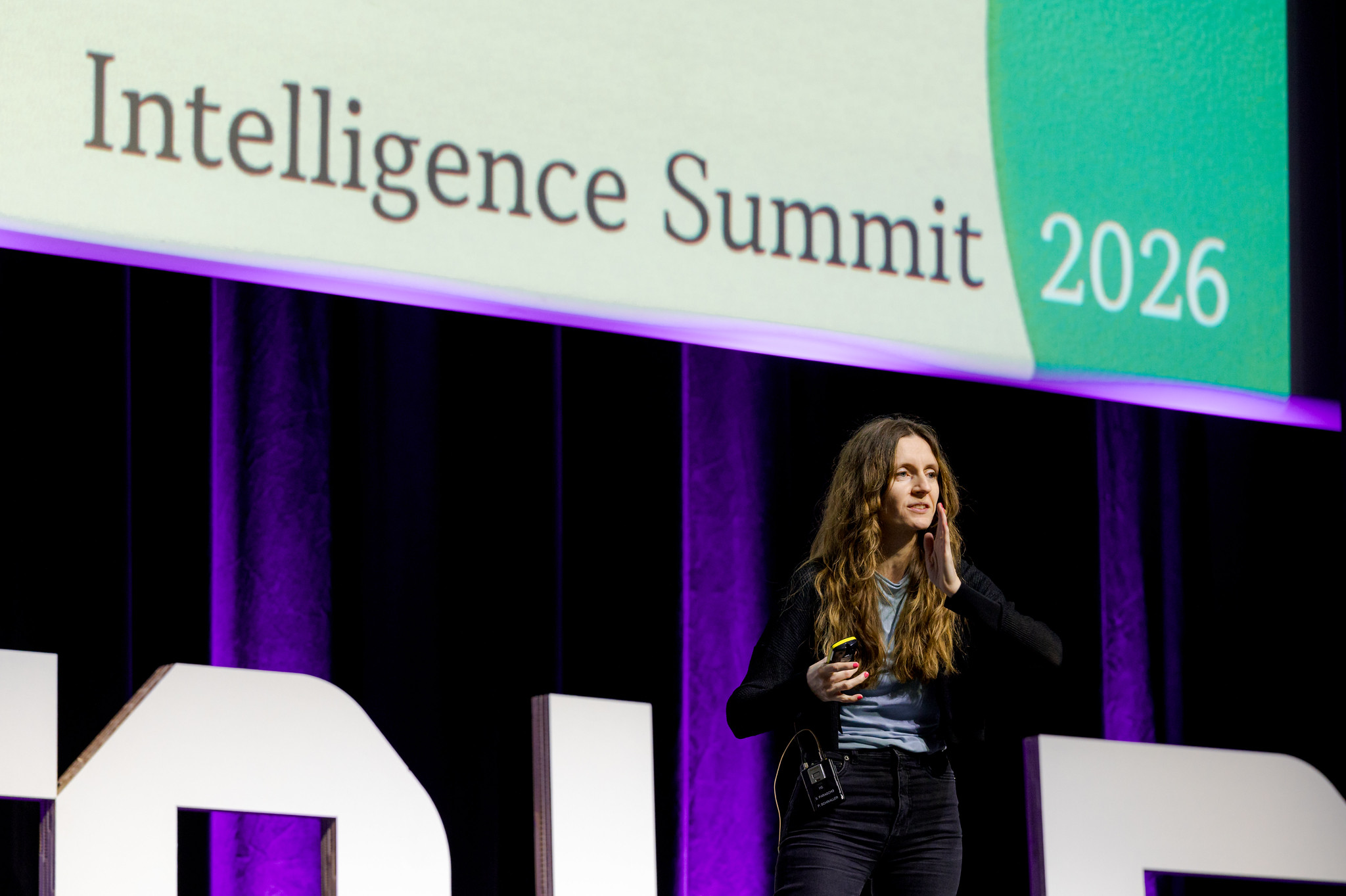 Photo of the robot demo from AMLD