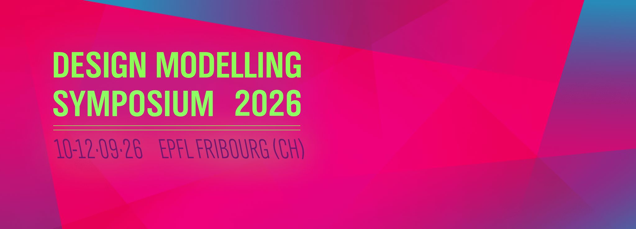 Design Modelling Symposium 2026 announcement
