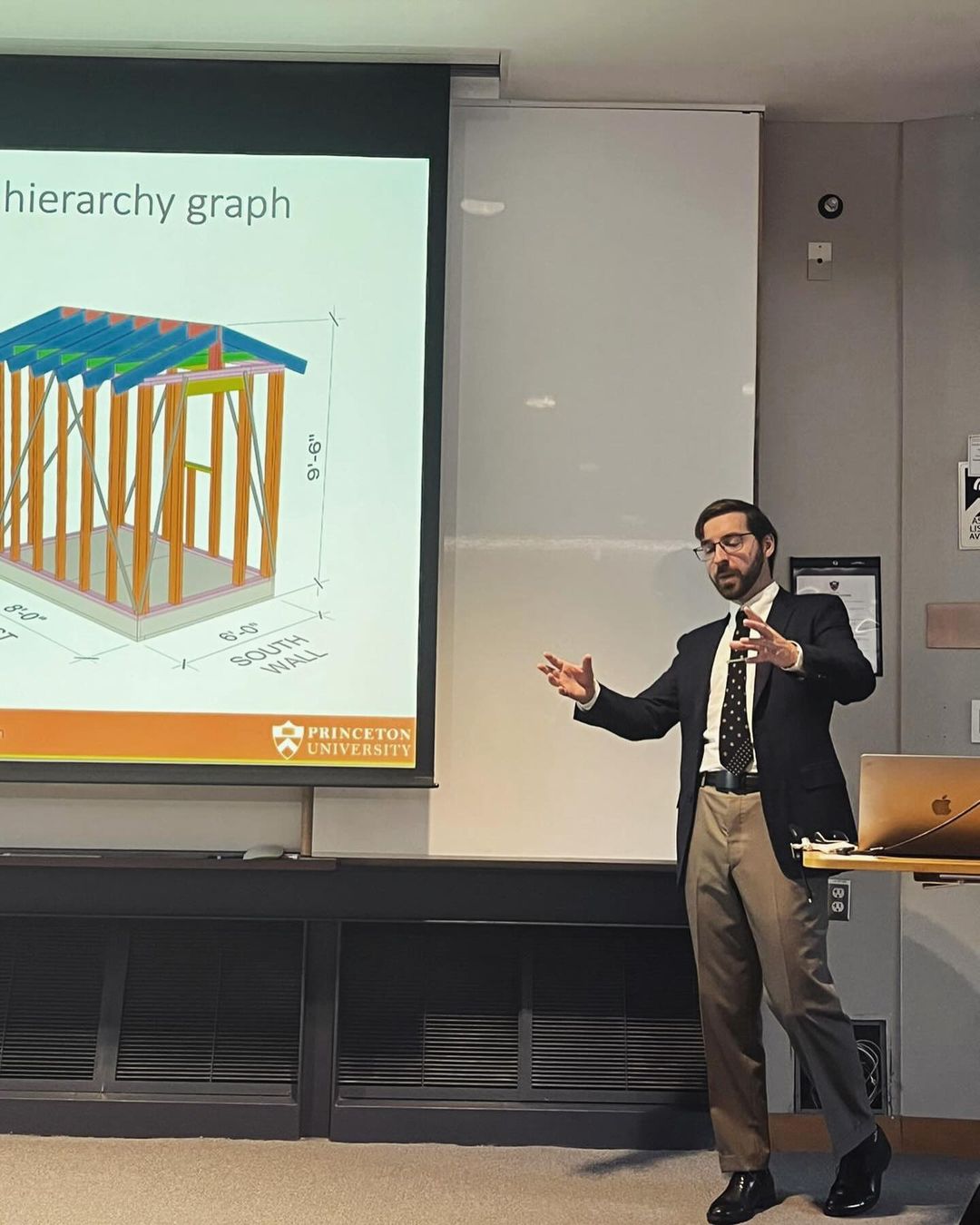 Edvard presenting his research